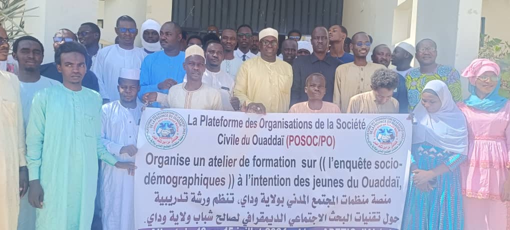 Ouaddaï : 163 jeunes de différentes associations suivent une formation sur l’enquête socio-démographique